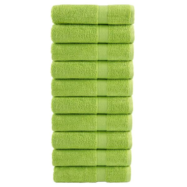 vidaXL Prémiové osušky SOLUND 10 ks fialové 100x150 cm 600 g/m2