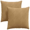 vidaXL Vankúše na pohovku 2 pcs Hnedá 80 x 80 cm Kordúrová tkanina