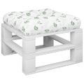 vidaXL Poduška na paletovú pohovku vzor listov 60x60x12 cm látka