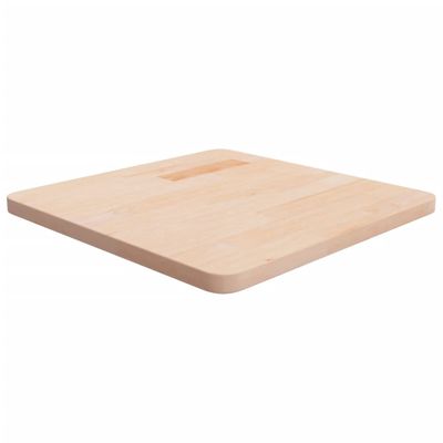 vidaXL Štvorcová stolová doska 50x50x2,5 cm neošetrený dubový masív