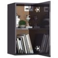 vidaXL TV skrinky 2 ks, lesklé sivé 30,5x30x60 cm, kompozitné drevo