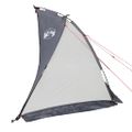 vidaXL Plážový stan, sivý 268x223x125 cm, 185T polyester