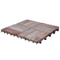 vidaXL Podlahové dlaždice 11 ks 30x30 cm recyklovaný masív