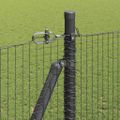 vidaXL Zvarené drôtené pletivo s betónovým základom 50 x 1,4 m Sivá