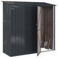 vidaXL Záhradné prístrešky Antracit 203 x 85,5 x 200 cm Kov