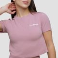 Dámske tričko Cropped Agile Woodrose - GymBeam, veľkosť L, veľkosť oblečenia L