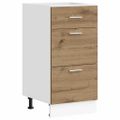 vidaXL Spodná skrinka “Lyon” Artisan Dub 40x46x81,5 cm