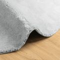vidaXL Koberec HUARTE s krátkym vlakom umývateľný sivý Ø 80 cm