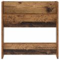 vidaXL Skriňa na topánky 60 x 18 x 60 cm Kompozitné drevo Staré drevo