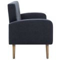 vidaXL 3-miestna textilná pohovka, tmavosivá