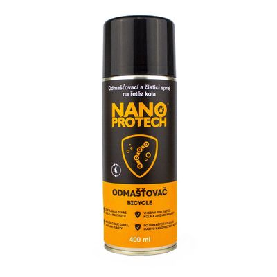 Odmasťovací a čistiaci sprej na reťaz kolesa NANOPROTECH Bicycle 400ml