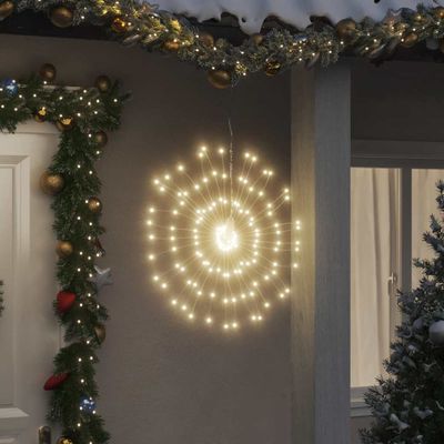 vidaXL Vianočné hviezdicové svetlo 140 LED teplé biele 17 cm