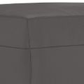 vidaXL Lavička sivá 70x35x41 cm umelá koža