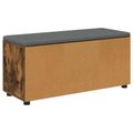 vidaXL Predsieňová lavica s vankúšom Údený Dub 100 x 38 x 46 cm