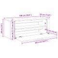 vidaXL Skriňa na topánky 100 x 35 x 38 cm Kompozitné drevo Staré drevo