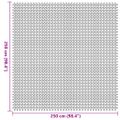 vidaXL Koberec do stanu Zelená 250 x 250 cm Polyester