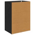vidaXL Servírovacia skriňa Čierny dub 59 x 39 x 80 cm Kompozitné drevo