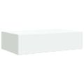 vidaXL Nástenná zásuvková polica biela 40x23,5x10 cm MDF