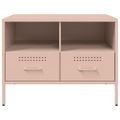 vidaXL TV skrinky 2 ks ružové 68x39x50,5 cm oceľ