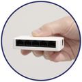 ITS SW5 BP - Switch Ethernet 5 portov, 10/100/1000 Mbps, plastové prevedenie