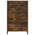 vidaXL Knižnica 99.5 x 30 x 108.5 cm Kompozitné drevo Dymová dub