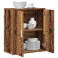 vidaXL Servírovacia skriňa 2 ks Staré drevo 60 x 31 x 70 cm