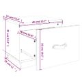 vidaXL Nočné stolíky 2 ks sivé 40x34x35 cm borovicový masív