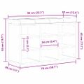 vidaXL Lavička na topánky Čierna 82 x 32 x 50 cm Kompozitné drevo