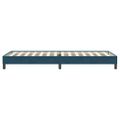 vidaXL Posteľný rám boxsping bez matracom tmavomodrý 90x220 cm zamat
