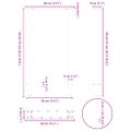 vidaXL Nohy barového stola, čierne, 2 ks, 40 x (90-91) cm, oceľové