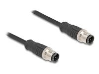 M12 kábel D-coded 4 pin male to male PVC