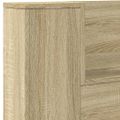 vidaXL Skrinka na čelo postele s LED dub sonoma 220x16,5x103,5 cm