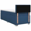 vidaXL Posteľ boxspring s matracom Modrá 90 x 200 cm Látka