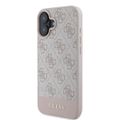 Puzdro Guess pre iPhone 16 6,1" GUHCP16SG4GLPI ružové tvrdé puzdro 4G Bottom Stripe