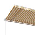 vidaXL Automaticky zaťahovacia markíza 600x300 cm žltá a biela
