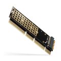 AXAGON PCEM2-1U, PCIe x16/x8/x4 - M.2 NVMe M-key slot adaptér, 1U Radic, PCIe x16/x8/x4, pro 1x M.2 SSD, NVMe M-Key, 1U