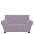 131086 vidaXL Stretch Couch Slipcover Grey Polyester Jersey