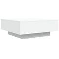 vidaXL Konferenčný stolík biely 80x80x31cm drevotrieska