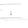 vidaXL Sklopná markíza Antracit 400 x 200 cm Polyester a hliník