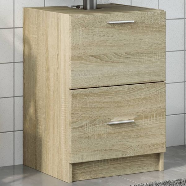vidaXL Skrinka pod umývadlo dub sonoma 40x37x59 cm kompozitné drevo