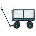 vidaXL Záhradný ručný vozík zelený 350 kg