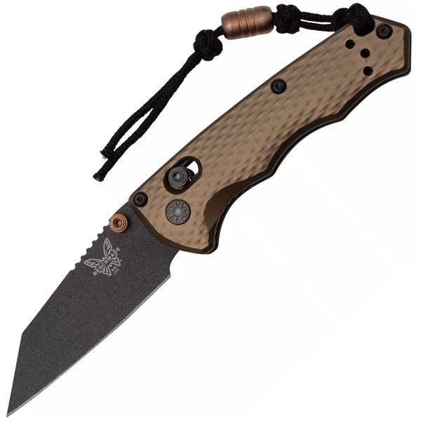 Benchmade 290BK-1 Full Immunity Burnt Bronze vreckový nôž 6,3 cm, bronzová, hliník