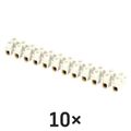 Skrutková svorkovnica 12× 4–6mm2, 450 V, biela, 10 ks