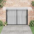 vidaXL Vchodová strieška sivá a priehľadná 400x75 cm polykarbonát
