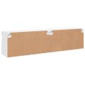 vidaXL TV nástenné skrinky s LED svetlami 2 ks biele 80x30x40 cm
