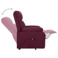 vidaXL Zdvíhacie kreslo fialové látka