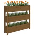 vidaXL Kvetináč medovo-hnedý 112x25x104,5 cm borovicový masív