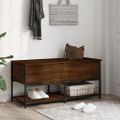 vidaXL Úložná lavička hnedý dub 100x42,5x47 cm kompozitné drevo
