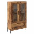 vidaXL Highboard CORONA Staré drevo 69,5 x 31 x 115 cm
