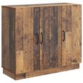 vidaXL Servírovacia skriňa Staré drevo 89 x 34,5 x 77 cm